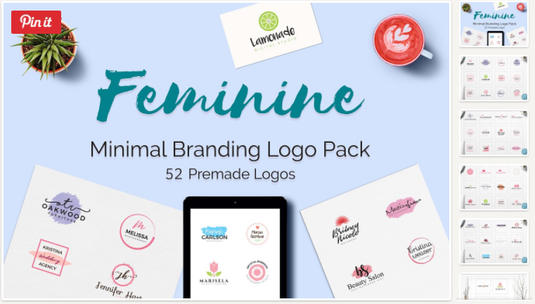 [Creativemarket] Feminine Minimal Branding Logo Pa_0.png